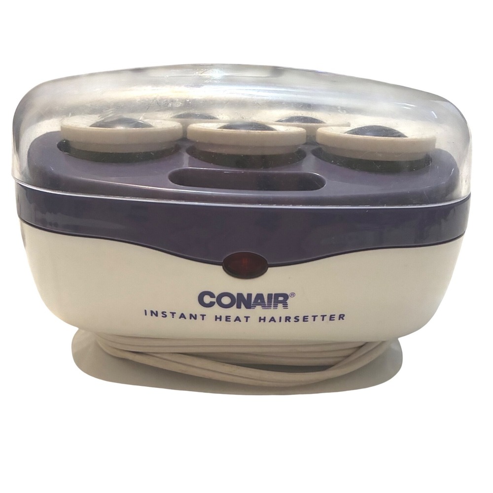 Conair‎ Instant Heat Hairsetter 5 Jumbo Rollers Curlers Travel TESTED